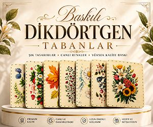 Baskılı Dikdörtgen Rattan Tabanlar