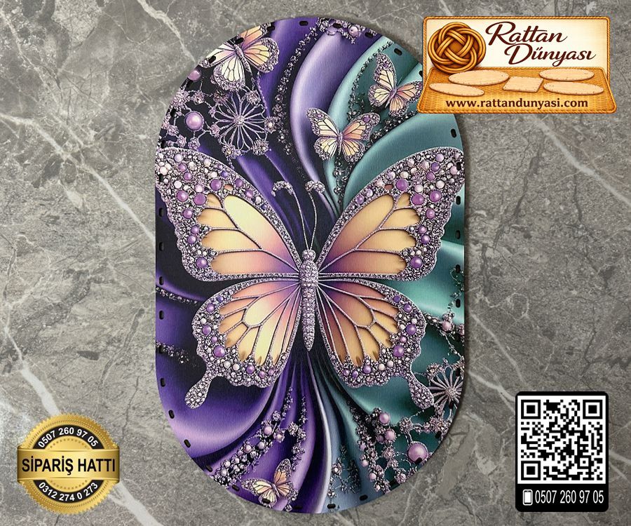 Tam Baskılı Oval Rattan Taban - Model 32 Tam Baskılı Oval Rattan Taban - Model 32