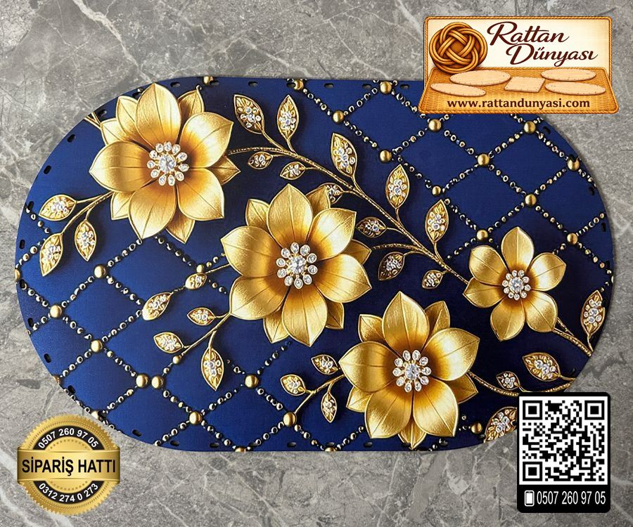 Tam Baskılı Oval Rattan Taban - Model 37 Tam Baskılı Oval Rattan Taban - Model 37