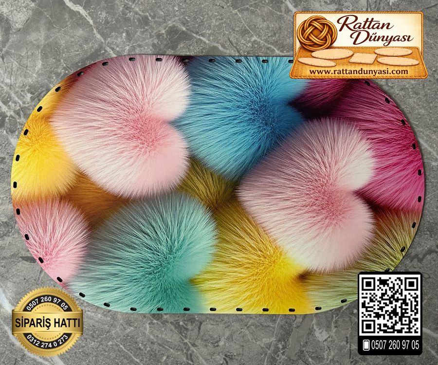 Tam Baskılı Oval Rattan Taban - Model 40 Tam Baskılı Oval Rattan Taban - Model 40