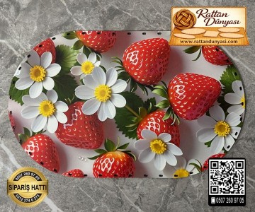 Tam Baskılı Oval Rattan Taban - Model 47