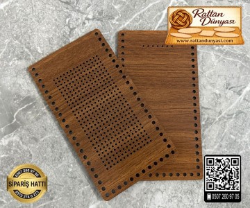 Telefonlara Kanaviçe Kılıf Kenarı - Kahverengi