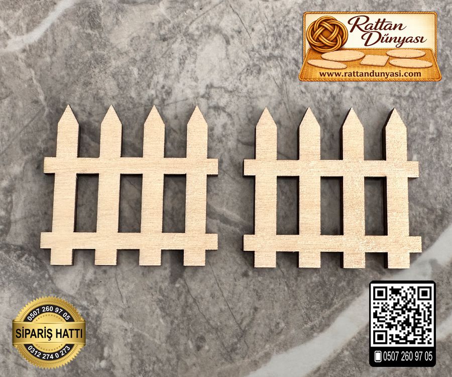 Çit Ahşap Obje - Model 5