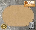 Oval Kağıt Çubuk Tabanı - 35x45 cm