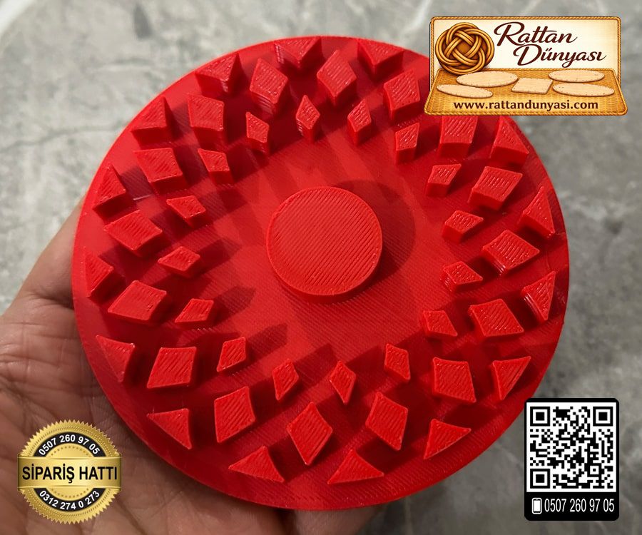 Rattan Kalıbı 9 cm - Model-10