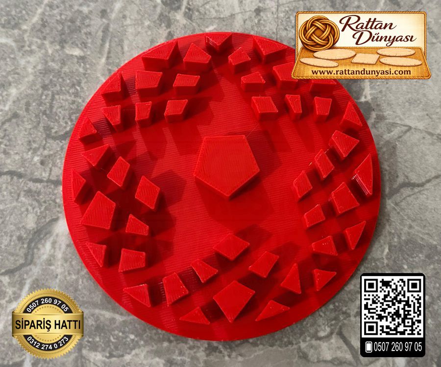 Rattan Kalıbı 9 cm - Model-4