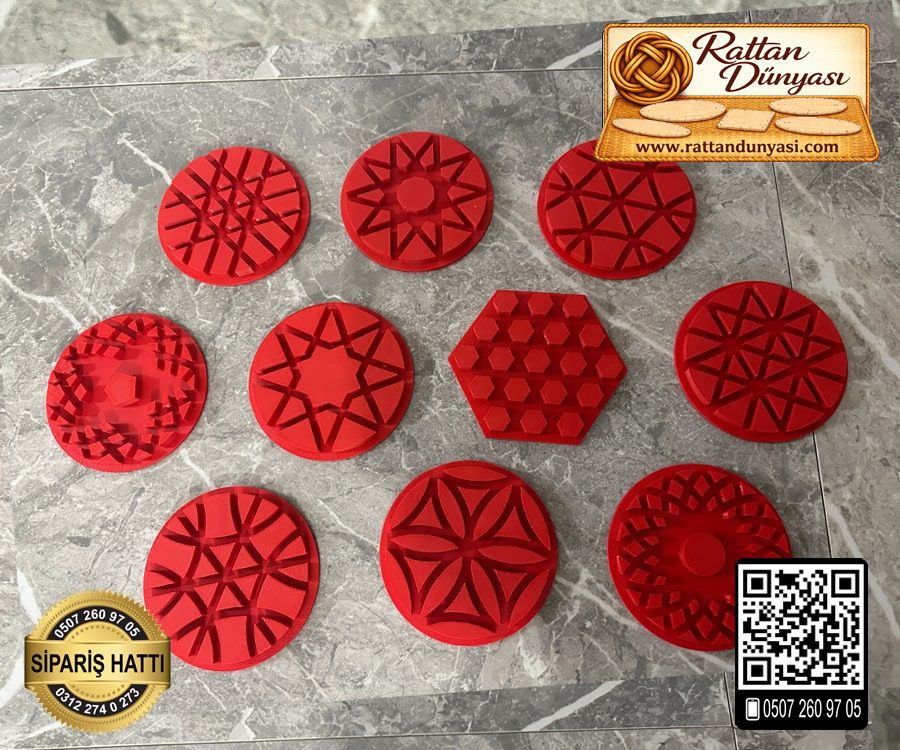 Rattan Kalıbı 13 cm - 10`lu Set