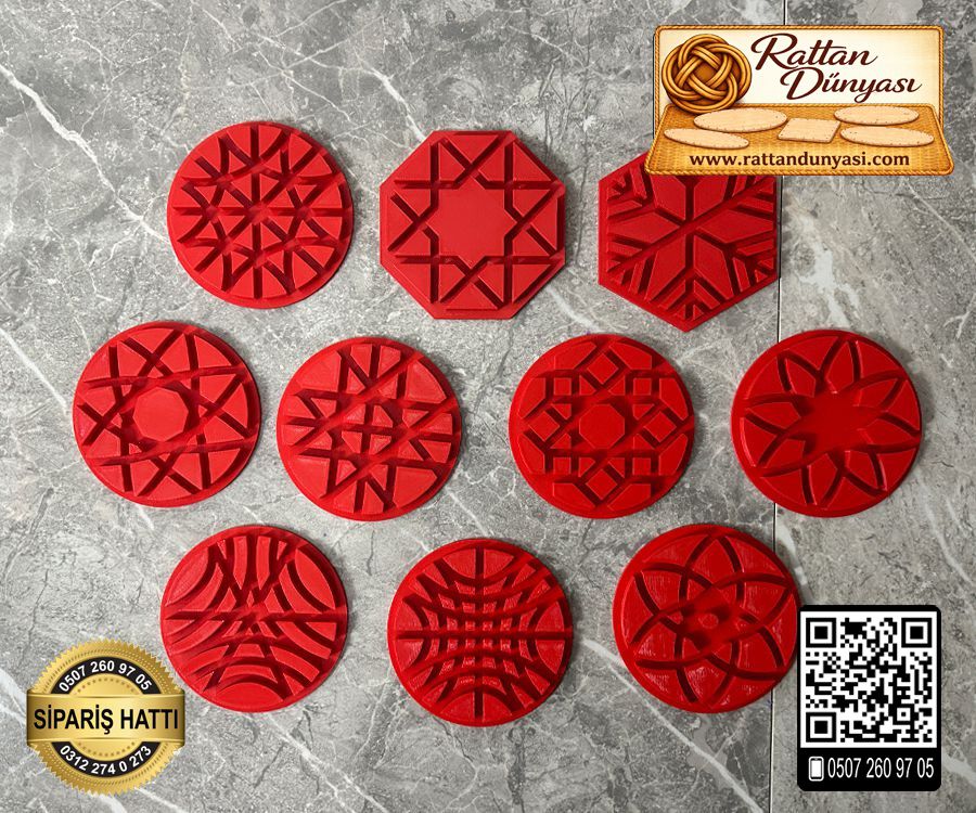 Rattan Kalıbı 11 cm - 10`lu Set