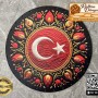 Baskılı Milli Temalı Daire Rattan Taban - Model-1