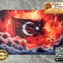 Baskılı Milli Temalı Dikdörtgen Rattan Taban - Model-6