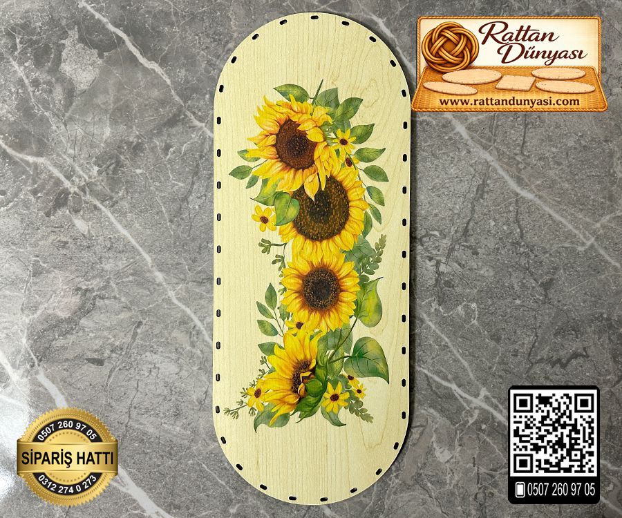 Baskılı Oval Rattan Taban (40x16)- Model-2 Baskılı Oval Rattan Taban (40x16)- Model-2