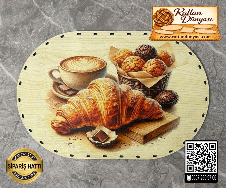 Baskılı Oval Rattan Taban - Model-50 Baskılı Oval Rattan Taban - Model-50