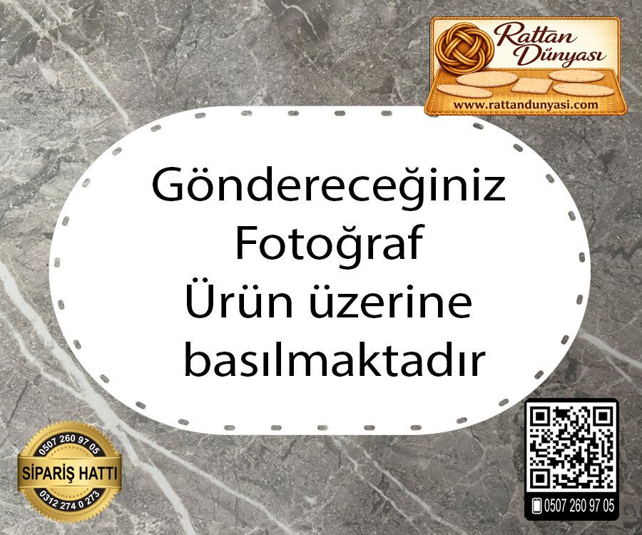 Size Özel Baskılı Oval Taban Size Özel Baskılı Oval Taban