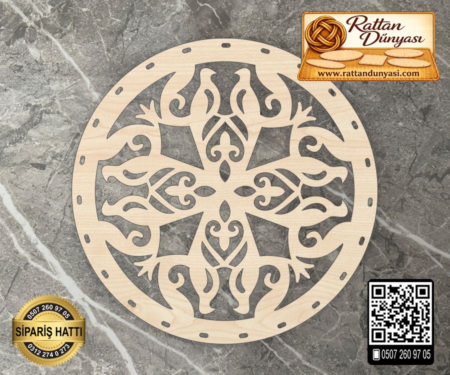 Dekoratif Rattan Taban - 8 Model - 25 cm Dekoratif Rattan Taban - 8 Model - 25 cm