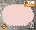 Rattan Açık Pembe Renk Oval Taban - 20x10 cm