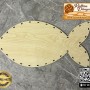 Rattan Akçaağaç Balık Taban - 30x15 cm