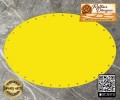 Rattan Sarı Renk Elips Taban - 25x15 cm