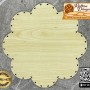 Çiçek Şeklinde Akçaağaç Rattan Taban - 40 cm
