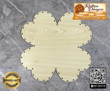 Yonca Şeklinde Akçaağaç Rattan Taban - 20 cm Yonca Şeklinde Akçaağaç Rattan Taban - 20 cm