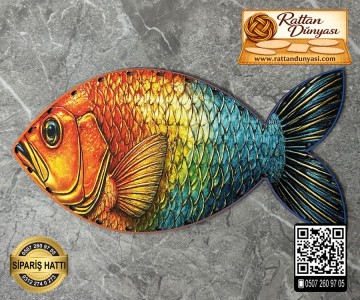 Baskılı Balık Rattan Taban - Model 7 Baskılı Balık Rattan Taban - Model 7