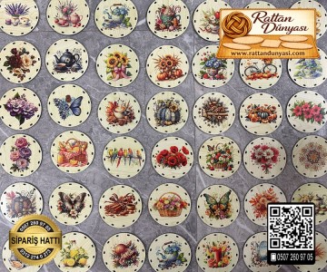 10 cm - Daire Şeklinde Baskılı Tabanlıklar (25 Adet) 10 cm - Daire Şeklinde Baskılı Tabanlıklar (25 Adet)