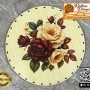 Baskılı Daire Rattan Taban - Model-17