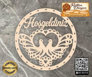Hoşgeldiniz Rattan Kapı Süsü -2 Model Hoşgeldiniz Rattan Kapı Süsü -2 Model
