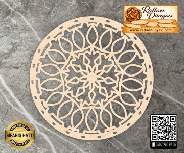 Dekoratif Rattan Taban - 17 Model