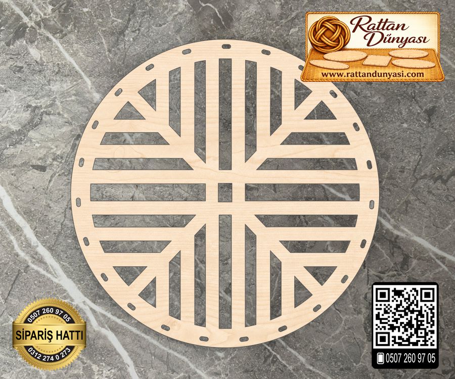 Dekoratif Rattan Taban - 50 Model