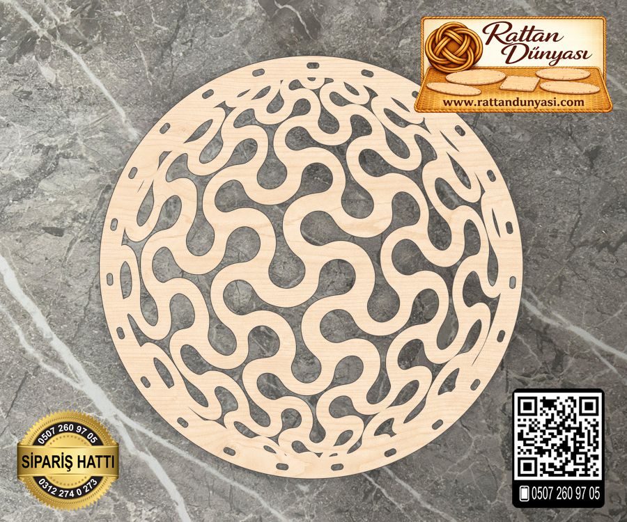 Dekoratif Rattan Taban - 60 Model