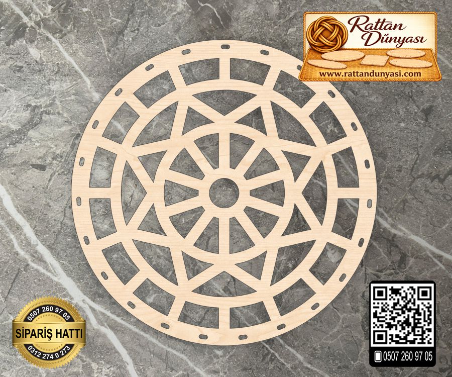 Dekoratif Rattan Taban - 71 Model