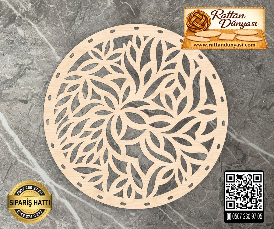 Dekoratif Rattan Taban - 86 Model