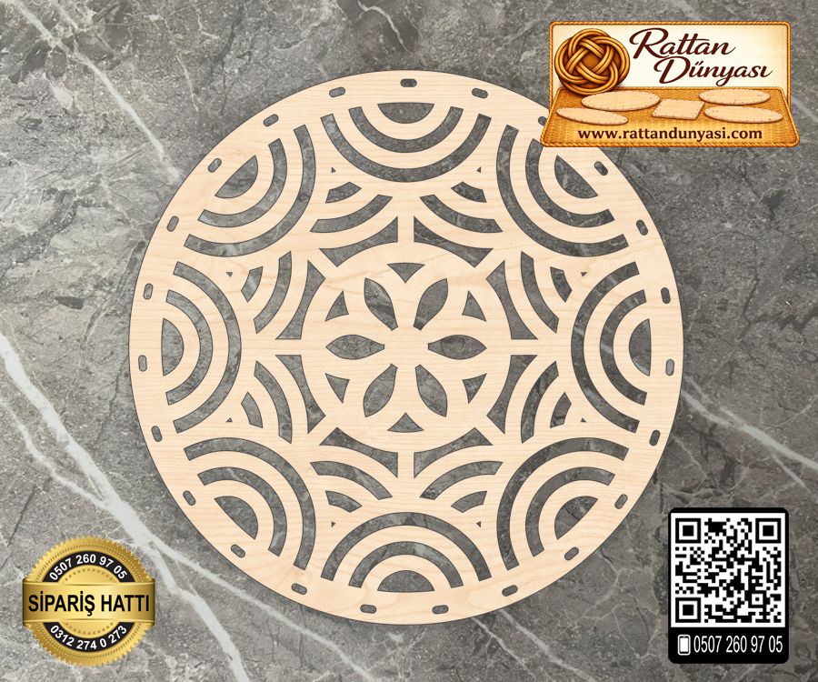 Dekoratif Rattan Taban - 87 Model