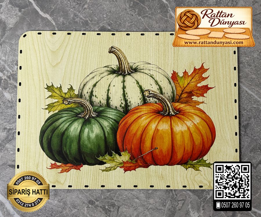 Baskılı Dikdörtgen Rattan Taban - Model-15 Baskılı Dikdörtgen Rattan Taban - Model-15