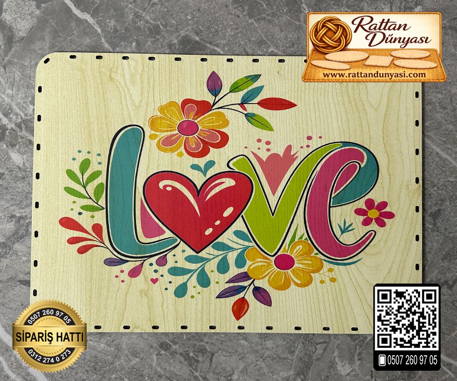 Baskılı Dikdörtgen Rattan Taban - Model-27 Baskılı Dikdörtgen Rattan Taban - Model-27