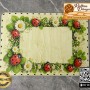Baskılı Dikdörtgen Rattan Taban - Model-4