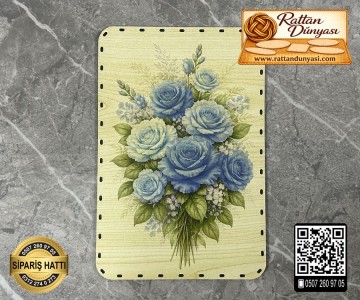 Baskılı Dikdörtgen Rattan Taban - Model-44 Baskılı Dikdörtgen Rattan Taban - Model-44