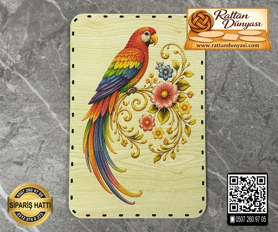Baskılı Dikdörtgen Rattan Taban - Model-70 Baskılı Dikdörtgen Rattan Taban - Model-70