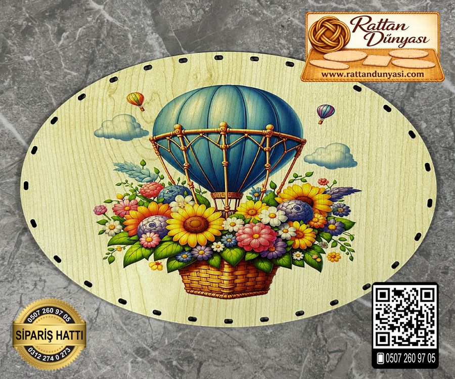 Baskılı Elips Rattan Taban - Model-13 Baskılı Elips Rattan Taban - Model-13