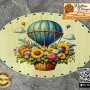 Baskılı Elips Rattan Taban - Model-13