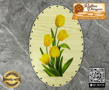 Baskılı Elips Rattan Taban - Model-17 Baskılı Elips Rattan Taban - Model-17