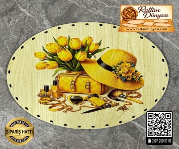 Baskılı Elips Rattan Taban - Model-20 Baskılı Elips Rattan Taban - Model-20