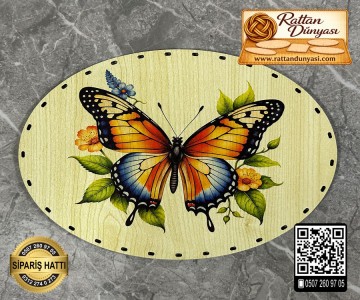 Baskılı Elips Rattan Taban - Model-21 Baskılı Elips Rattan Taban - Model-21