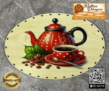 Baskılı Elips Rattan Taban - Model-22 Baskılı Elips Rattan Taban - Model-22