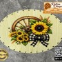 Baskılı Elips Rattan Taban - Model-23