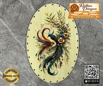 Baskılı Elips Rattan Taban - Model-26 Baskılı Elips Rattan Taban - Model-26