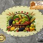Baskılı Elips Rattan Taban - Model-29