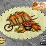Baskılı Elips Rattan Taban - Model-3