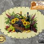 Baskılı Elips Rattan Taban - Model-43