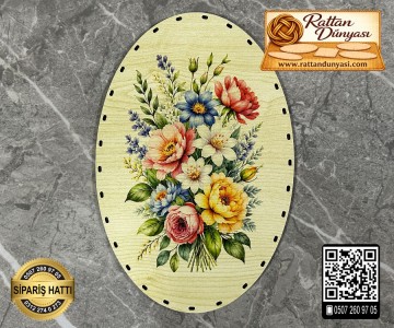 Baskılı Elips Rattan Taban - Model-47 Baskılı Elips Rattan Taban - Model-47